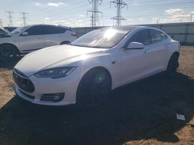 5YJSA1E24FF119606 - 2015 TESLA MODEL S WHITE photo 1