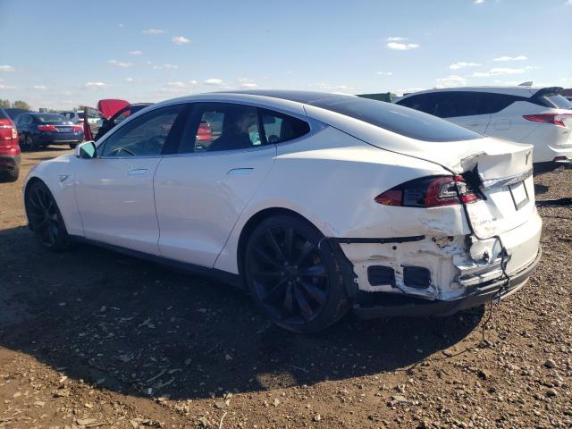 5YJSA1E24FF119606 - 2015 TESLA MODEL S WHITE photo 2