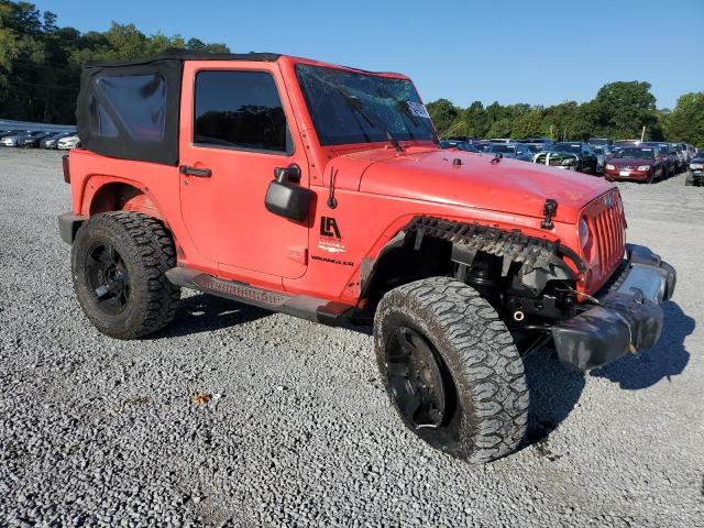 1C4AJWBG0DL566677 - 2013 JEEP WRANGLER SAHARA ORANGE photo 4