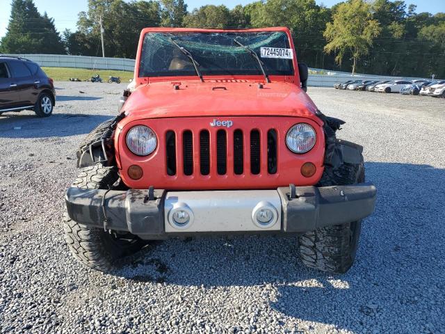 1C4AJWBG0DL566677 - 2013 JEEP WRANGLER SAHARA ORANGE photo 5