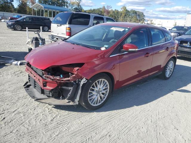 1FADP3N24DL112836 - 2013 FORD FOCUS TITANIUM BURGUNDY photo 1