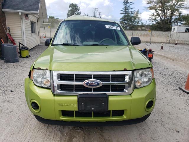 1FMCU9C71CKB32865 - 2012 FORD ESCAPE XLS GREEN photo 5