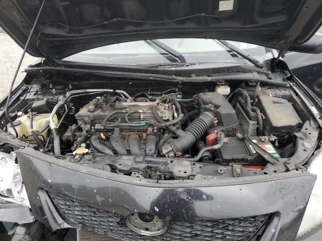 1NXBU4EE0AZ342966 - 2010 TOYOTA COROLLA BASE BLACK photo 11