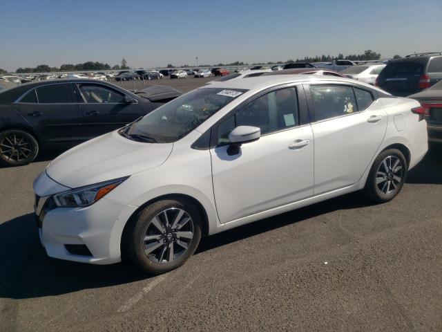 3N1CN8EV0ML881795 - 2021 NISSAN VERSA SV WHITE photo 1