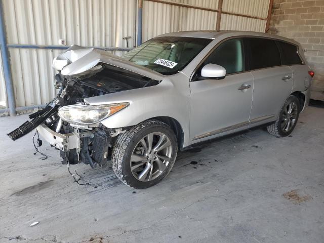 5N1AL0MM3DC324049 - 2013 INFINITI JX35 SILVER photo 1