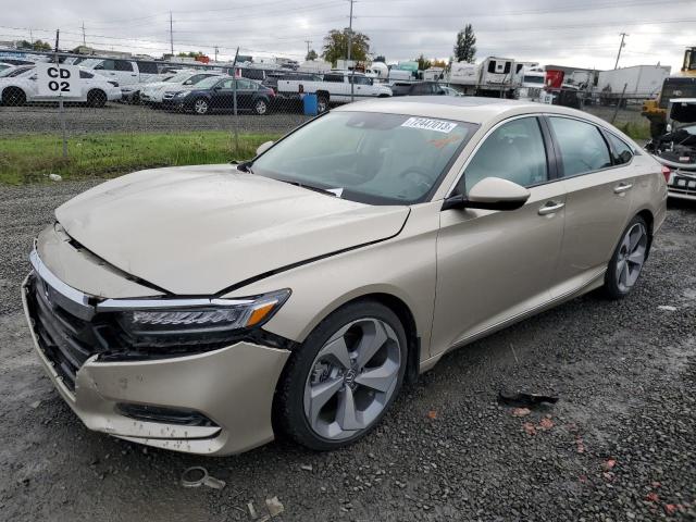 1HGCV2F91JA009271 - 2018 HONDA ACCORD TOURING BEIGE photo 1