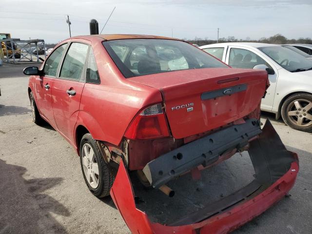 1FAFP34N97W101578 - 2007 FORD FOCUS ZX4 RED photo 2