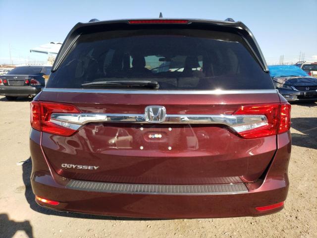 5FNRL6H51LB004601 - 2020 HONDA ODYSSEY EX MAROON photo 6