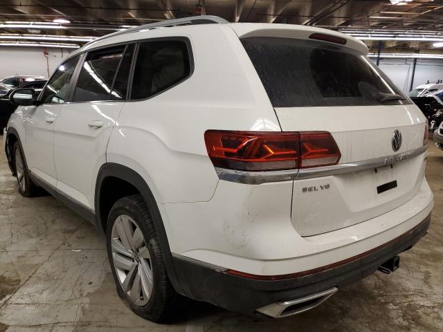 1V2BR2CA3MC525619 - 2021 VOLKSWAGEN ATLAS SEL WHITE photo 2