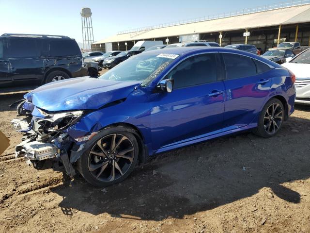 2HGFC2F82LH576653 - 2020 HONDA CIVIC SPORT 蓝色 照片 1