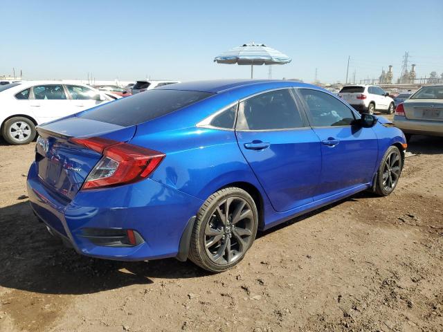 2HGFC2F82LH576653 - 2020 HONDA CIVIC SPORT 蓝色 照片 3