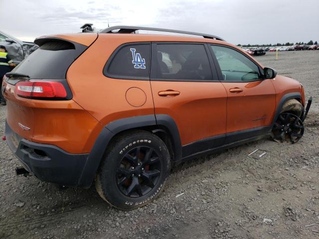 1C4PJMBB8GW276967 - 2016 JEEP CHEROKEE TRAILHAWK ORANGE photo 3