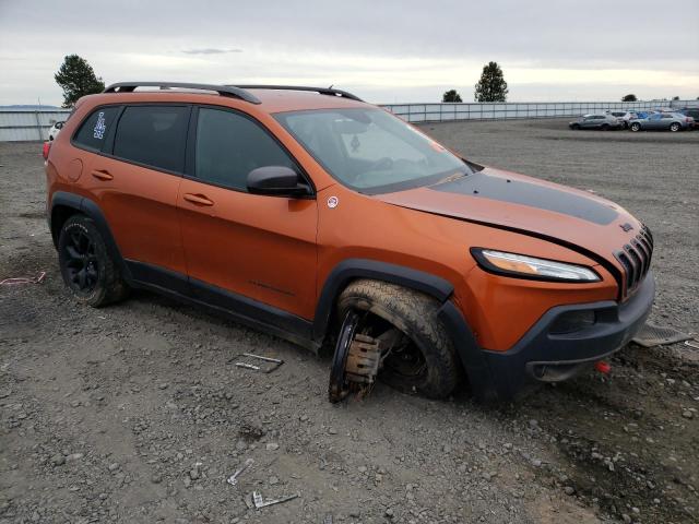 1C4PJMBB8GW276967 - 2016 JEEP CHEROKEE TRAILHAWK ORANGE photo 4