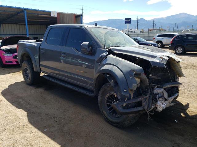 1FTFW1RG3LFB47655 - 2020 FORD F150 RAPTOR GRAY photo 4