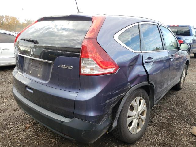 2HKRM4H7XDH639287 - 2013 HONDA CR-V EXL BLUE photo 3