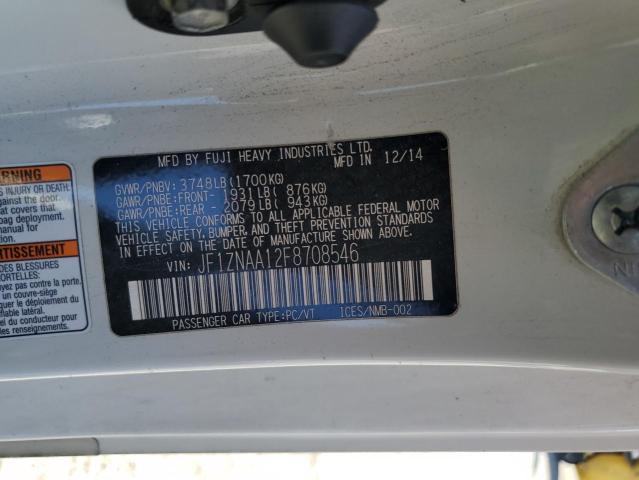 JF1ZNAA12F8708546 - 2015 TOYOTA SCION FR-S Ağ foto 12