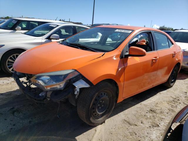 5YFBURHE8FP194549 - 2015 TOYOTA COROLLA L ORANGE photo 1