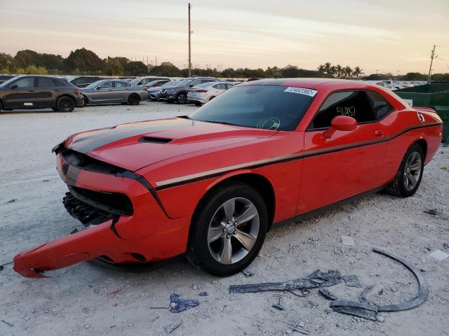 2C3CDZAG0KH583545 - 2019 DODGE CHALLENGER SXT RED photo 1