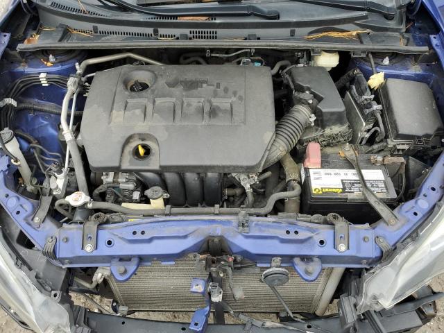 2T1BURHEXJC036996 - 2018 TOYOTA COROLLA L BLUE photo 11