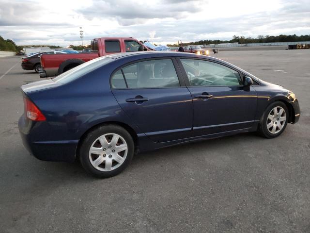 1HGFA16587L091738 - 2007 HONDA CIVIC LX BLUE photo 3