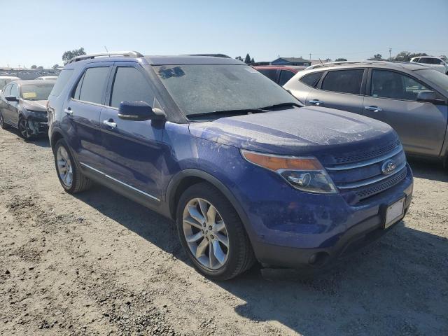 1FM5K7F83DGA30186 - 2013 FORD EXPLORER LIMITED BLUE photo 4