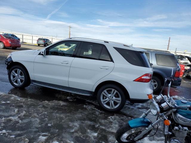 4JGDA5HB5FA563948 - 2015 MERCEDES-BENZ ML 350 4MATIC WHITE photo 2