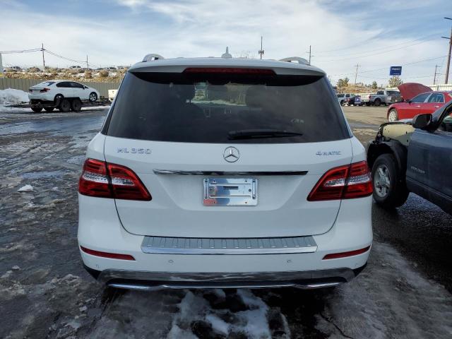 4JGDA5HB5FA563948 - 2015 MERCEDES-BENZ ML 350 4MATIC WHITE photo 6