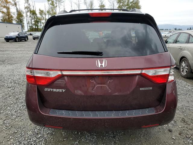 5FNRL5H97BB042118 - 2011 HONDA ODYSSEY TOURING BURGUNDY photo 6