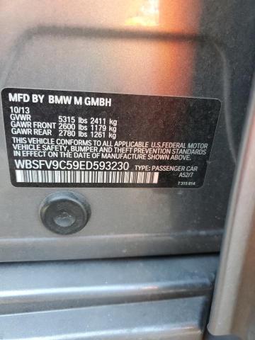 WBSFV9C59ED593230 - 2014 BMW M5 GRAY photo 12