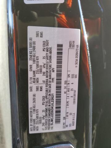 5LMCJ2D93KUL22621 - 2019 LINCOLN MKC SELECT Սև լուսանկար 12