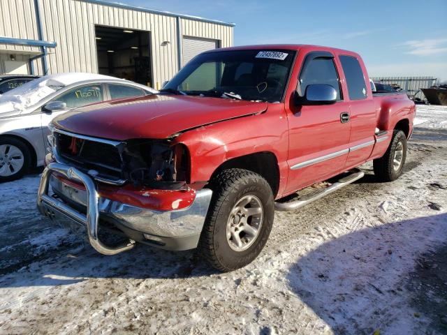 2GTEK19TXY1107639 - 2000 GMC NEW SIERRA K1500 RED photo 1