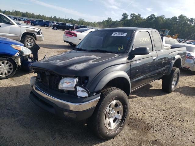 5TESM92N04Z415299 - 2004 TOYOTA TACOMA XTRACAB PRERUNNER GRAY photo 2