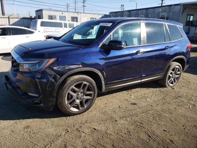 5FNYF7H54NB001462 - 2022 HONDA PASSPORT EXL 蓝色 照片 1