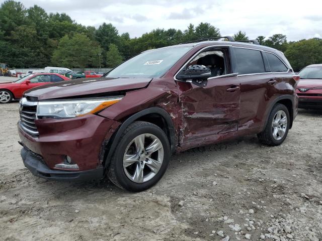 5TDDKRFH5FS167053 - 2015 TOYOTA HIGHLANDER LIMITED MAROON photo 1