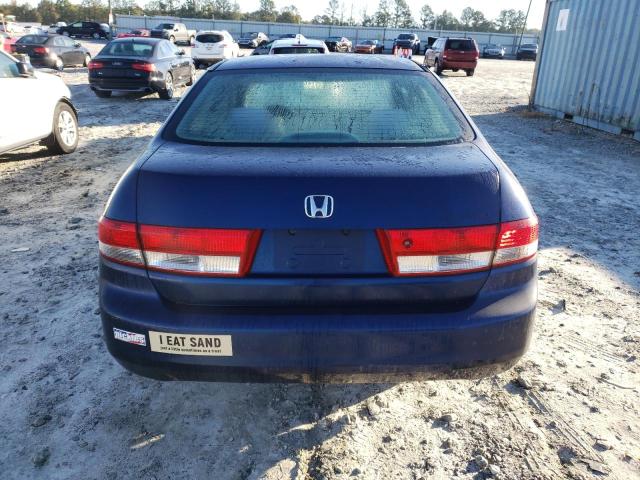 1HGCM56154A137600 - 2004 HONDA ACCORD DX BLUE photo 6