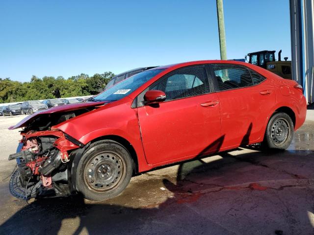 2T1BURHE9EC053701 - 2014 TOYOTA COROLLA L RED photo 1