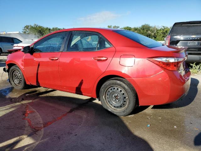 2T1BURHE9EC053701 - 2014 TOYOTA COROLLA L RED photo 2