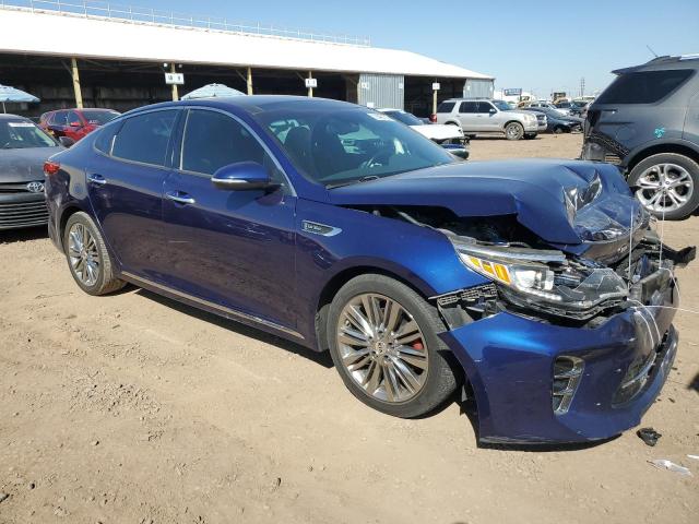 5XXGV4L28GG120688 - 2016 KIA OPTIMA SXL BLUE photo 4