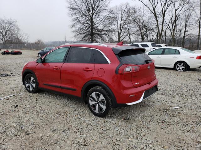 KNDCC3LC3H5065922 - 2017 KIA NIRO EX RED photo 2