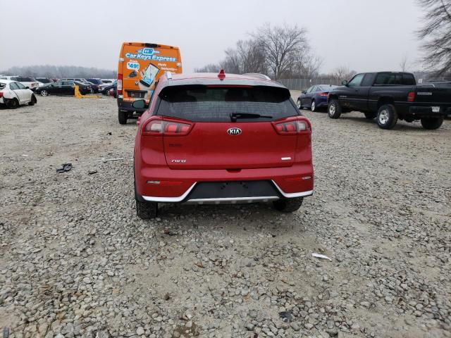 KNDCC3LC3H5065922 - 2017 KIA NIRO EX RED photo 6