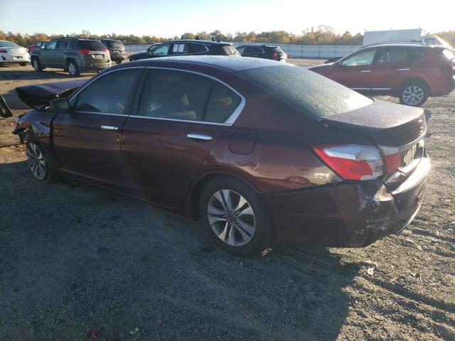 1HGCR2F32FA099621 - 2015 HONDA ACCORD LX MAROON photo 2