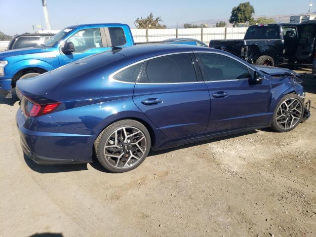 5NPEK4JC0MH105775 - 2021 HYUNDAI SONATA N LINE BLUE photo 3