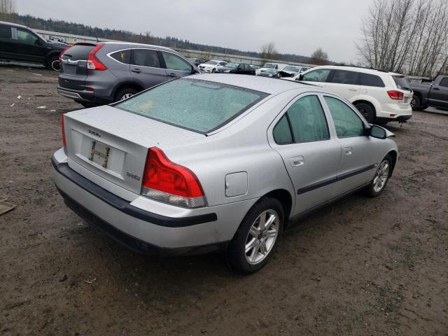 YV1RS61R822145435 - 2002 VOLVO S60 SILVER photo 3