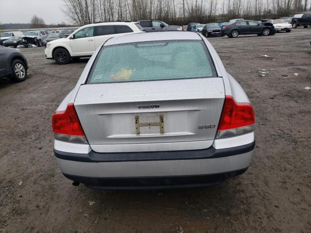 YV1RS61R822145435 - 2002 VOLVO S60 SILVER photo 6