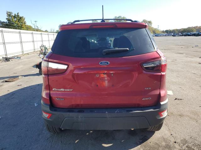 MAJ6P1CL1JC184940 - 2018 FORD ECOSPORT SES RED photo 6