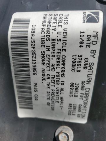 1G8AJ52F35Z133056 - 2005 SATURN ION LEVEL 2 BLUE photo 13