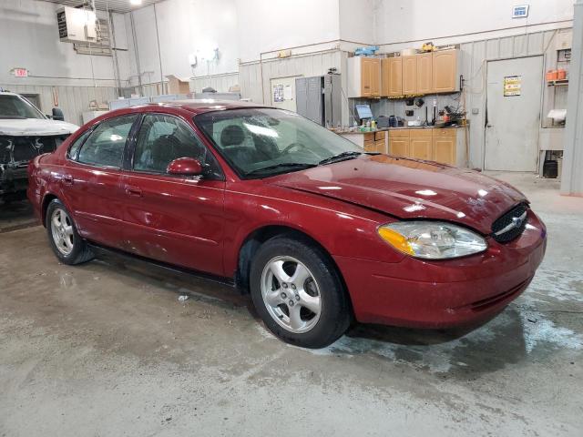 1FAFP55U02G267721 - 2002 FORD TAURUS SES BURGUNDY photo 4