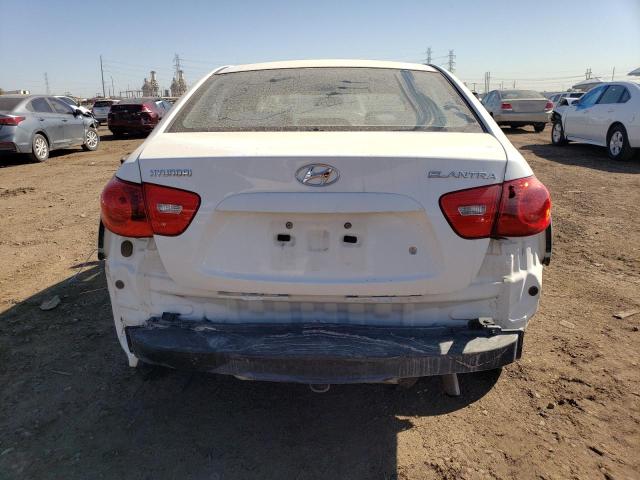 KMHDU46D47U032441 - 2007 HYUNDAI ELANTRA GLS WHITE photo 6