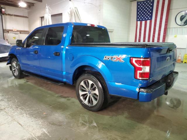 1FTEW1CP7KKD54608 - 2019 FORD F150 SUPERCREW BLUE photo 2