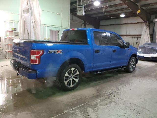 1FTEW1CP7KKD54608 - 2019 FORD F150 SUPERCREW BLUE photo 3